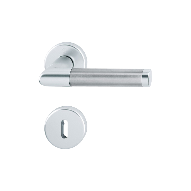 F1/F69 aluminium silverf./rostfritt stål matt