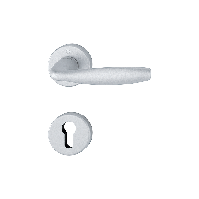 F1-2-S alu matt silver effect SecuSan (for interior applications only)
