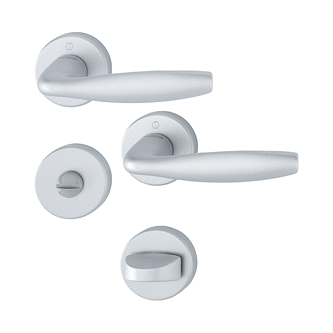 F1-2-S alu matt silver effect SecuSan (for interior applications only)