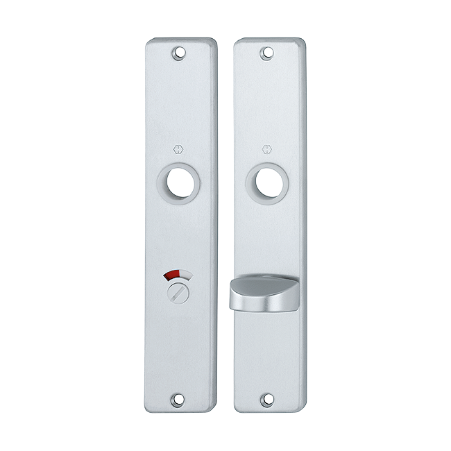 sleuf met rood/witte markering/draaiknop