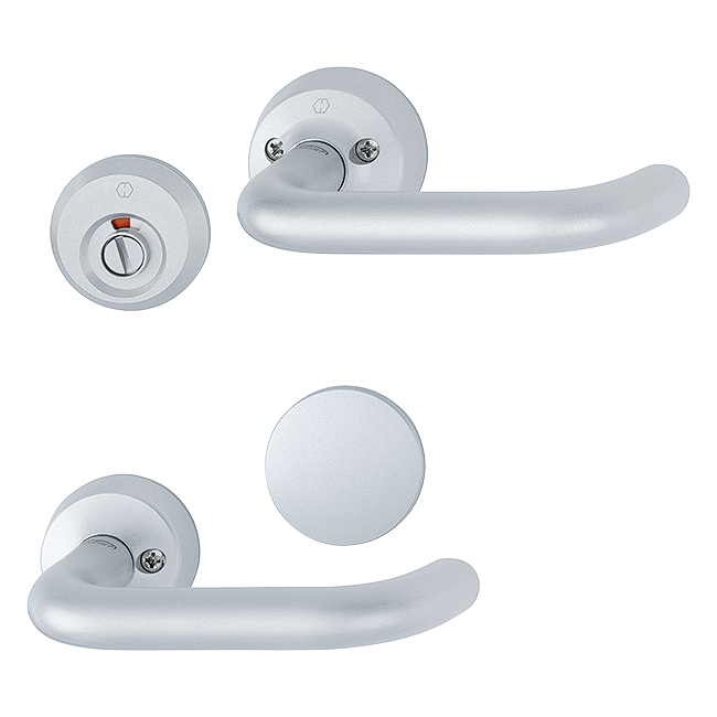 F1-2-S alu matt silver effect SecuSan (for interior applications only)