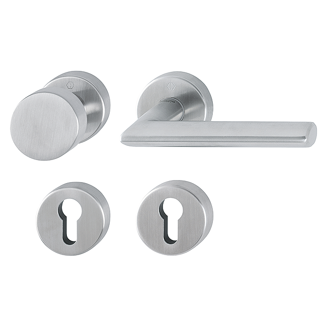 F69-S acciaio inox satinato SecuSan (consigliato per uso interno)