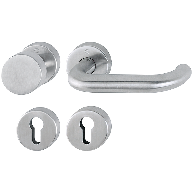 F69-S acciaio inox satinato SecuSan (consigliato per uso interno)