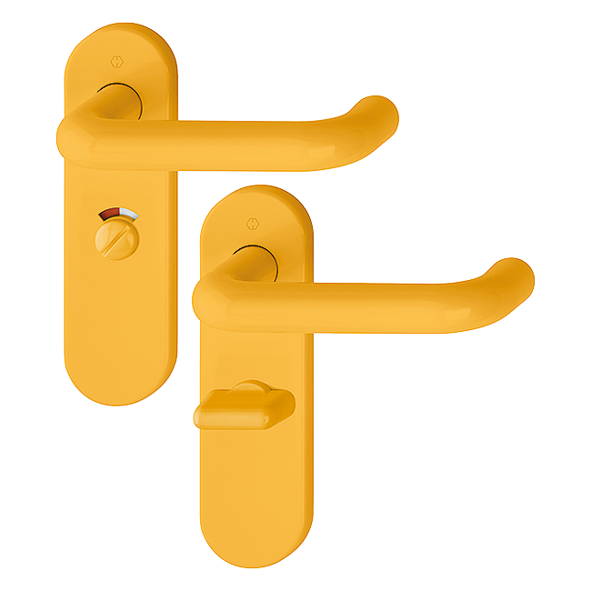 emergency release with red-white indicator/turn