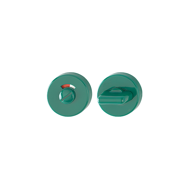 emergency release with red-white indicator/turn