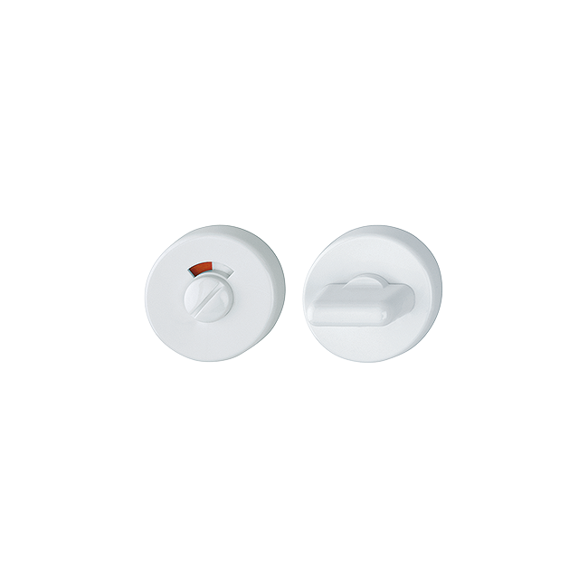 emergency release with red-white indicator/turn