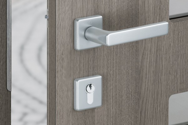 Security Handle Sets with Backplate-Rose/Escutcheon Combination