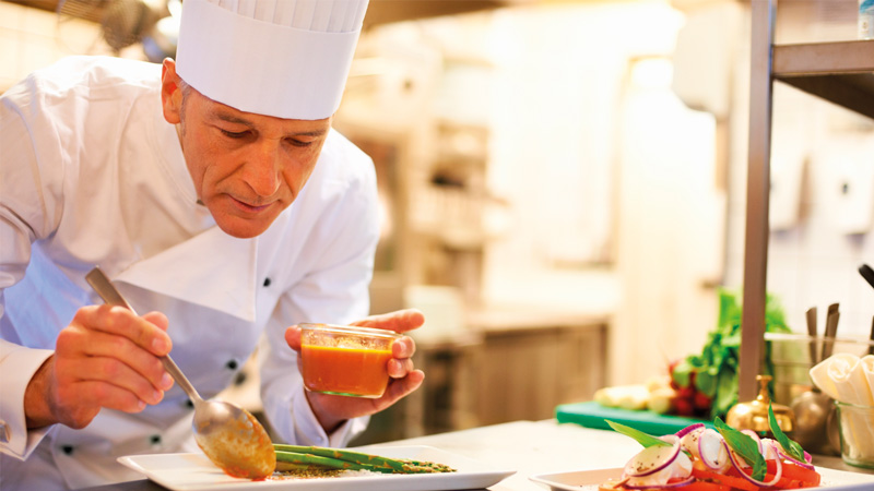 SecuSan-Griffe sind besonders sinnvoll in Restaurants, Gaststätten, Hotels, Pensionen