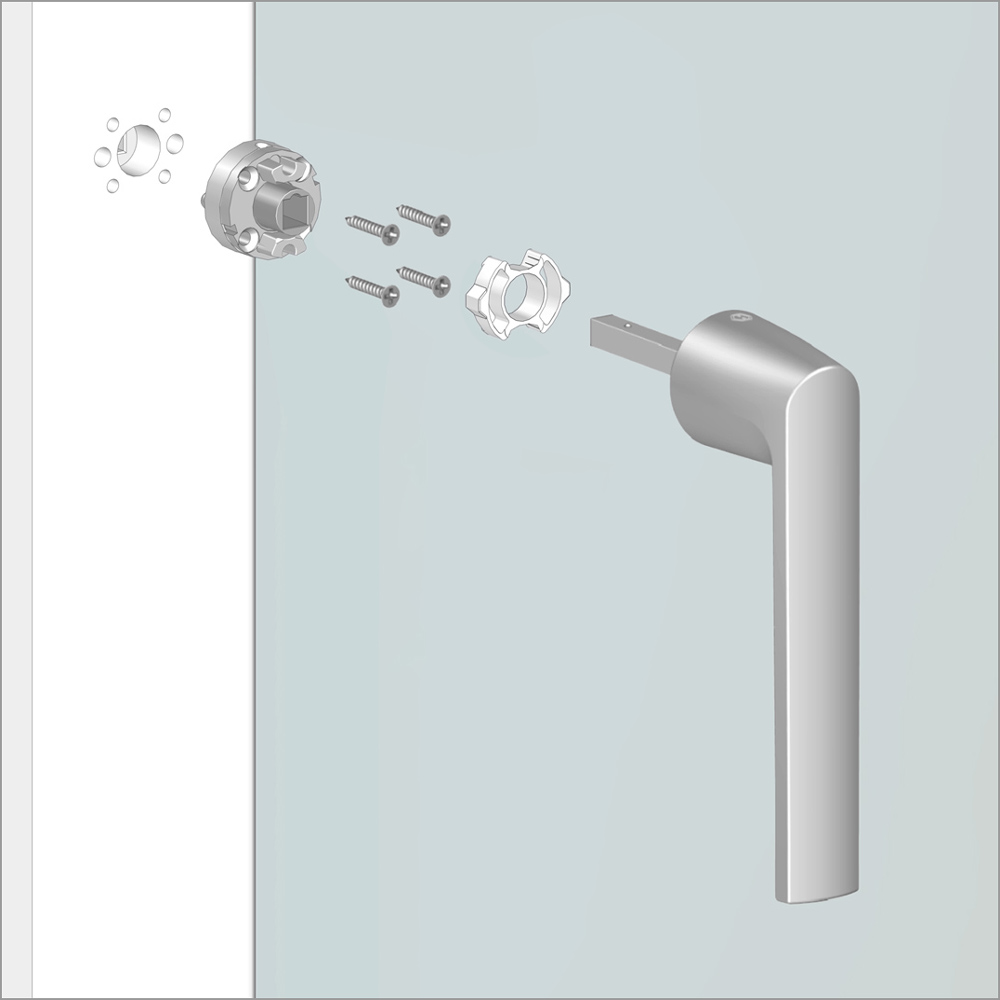 Einfache Griffmontage