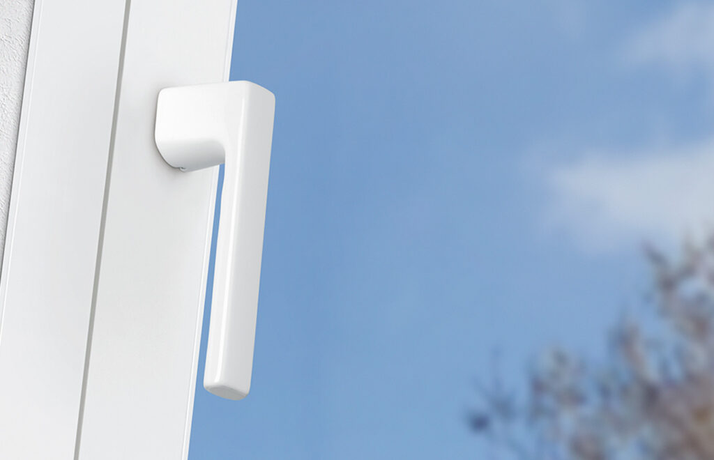 HOPPE-Kompakt-Fenstergriff, Serie Toulon, Aluminium Verkehrsweiß (F9016)