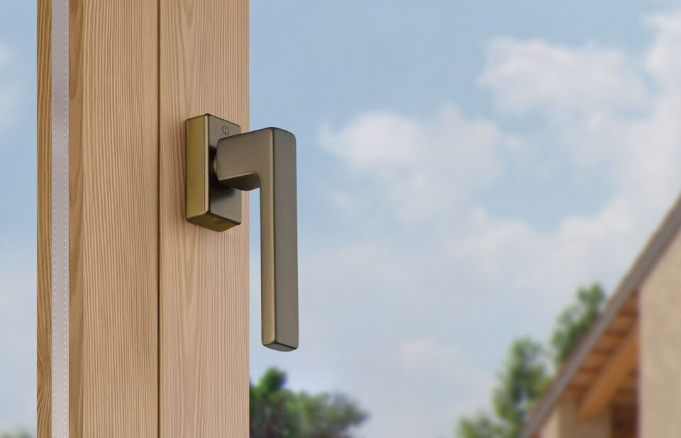HOPPE-Fenstergriff, Serie Austin, F33-1 Aluminium bronzefarben mittel matt HOPPE-Fenstergriff, Serie Austin, F33-1 Aluminium bronzefarben mittel matt