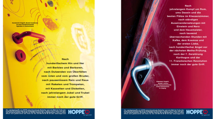 HOPPE advertising campaign for end users 1998