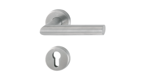 HOPPE handle set, Amsterdam series, satin stainless steel (F69) HOPPE handle set, Amsterdam series, satin stainless steel (F69)