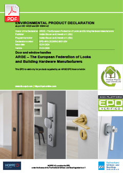EPD-ARG-20160192-IBG1-EN Environmental product declaration for door and window handles
