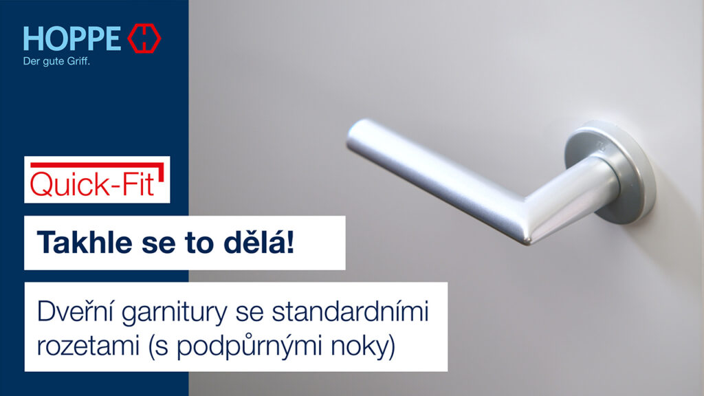 Dveřní garnitury se standardními rozetami (s podpůrnými noky) Dveřní garnitury se standardními rozetami (s podpůrnými noky)