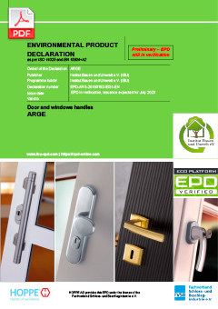 EPD-ARG-20160192-IBG1-EN Environmental product declaration for door and window handles