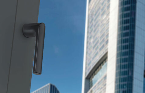 HOPPE-Kompakt-Fenstergriff – Reduziertes Design ohne Rosette