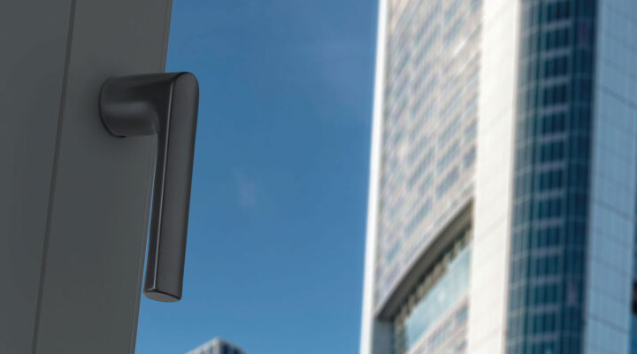 HOPPE-Kompakt-Fenstergriff – Reduziertes Design ohne Rosette HOPPE-Kompakt-Fenstergriff – Reduziertes Design ohne Rosette