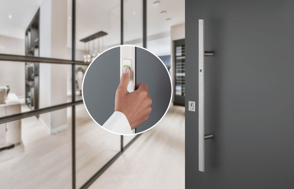 HOPPE auf der FENSTERBAU FRONTALE 2024: eTürbeschlag FingerScan HOPPE auf der FENSTERBAU FRONTALE 2024: eTürbeschlag FingerScan