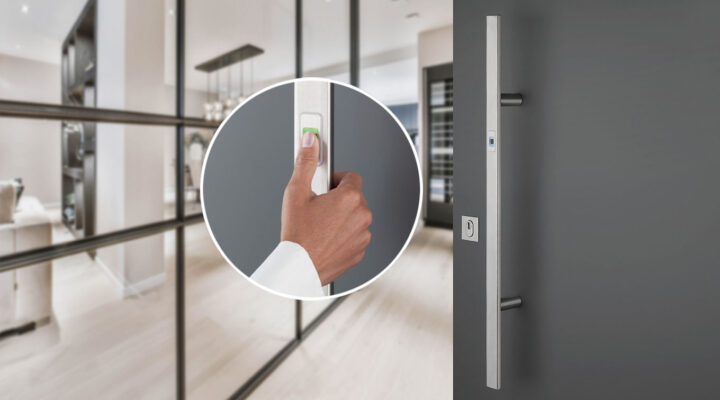 Finger statt Schlüssel – eTürbeschlag FingerScan mit Modulen von ekey biometric systems Finger statt Schlüssel – eTürbeschlag FingerScan mit Modulen von ekey biometric systems