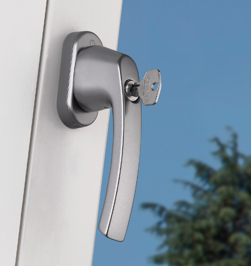 HOPPE-Fenstergriff, Serie Luxembourg – 099S/U52Z 200NM F9