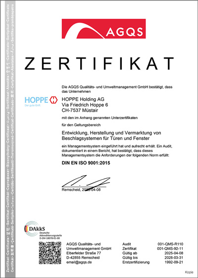 DIN EN ISO 9001:2015 DIN EN ISO 9001:2015