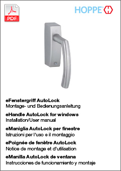 eManilla AutoLock de ventana – Instrucciones de montaje y servicio