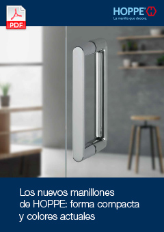 Los nuevos manillones de HOPPE: forma compacta y colores actuales