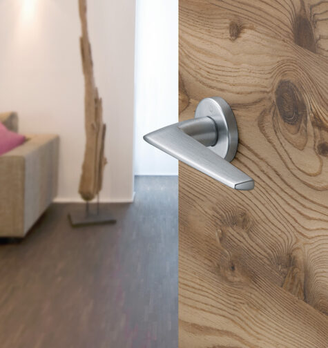 Juego de manillas HOPPE para puertas interiores, línea Macau, F41-R cromo satinado – Resista Juego de manillas HOPPE para puertas interiores, línea Macau, F41-R cromo satinado – Resista