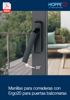 Manillas para correderas con Ergo20 para puertas balconeras