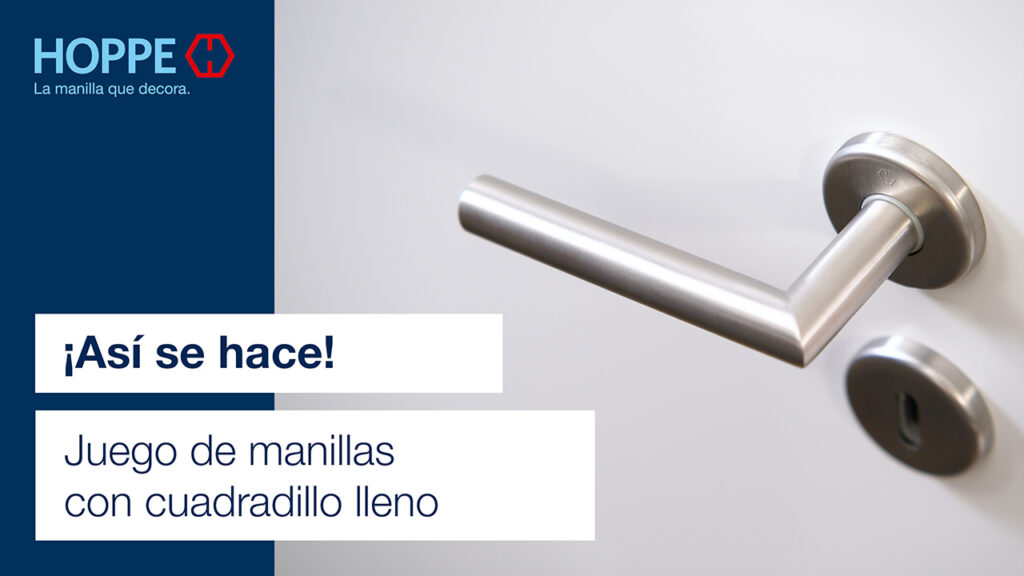 Juego de manillas con cuadradillo lleno Juego de manillas con cuadradillo lleno