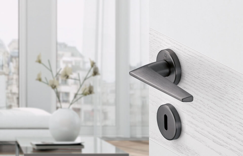 Garniture HOPPE, ligne Macau, F97-1-R anthracite satiné – Resista Garniture HOPPE, ligne Macau, F97-1-R anthracite satiné – Resista