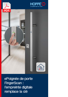 ePoignée de porte FingerScan : l’empreinte digitale remplace la clé