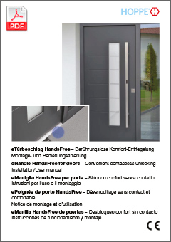 ePoignée de porte HandsFree –  Notice de montage et d’utilisation