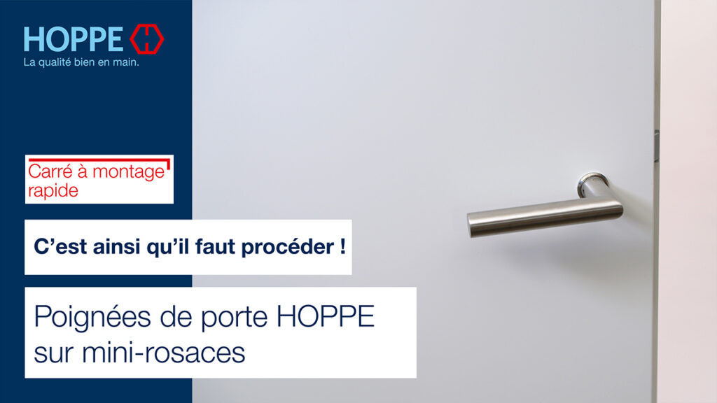 Poignées de porte HOPPE sur mini-rosaces Poignées de porte HOPPE sur mini-rosaces