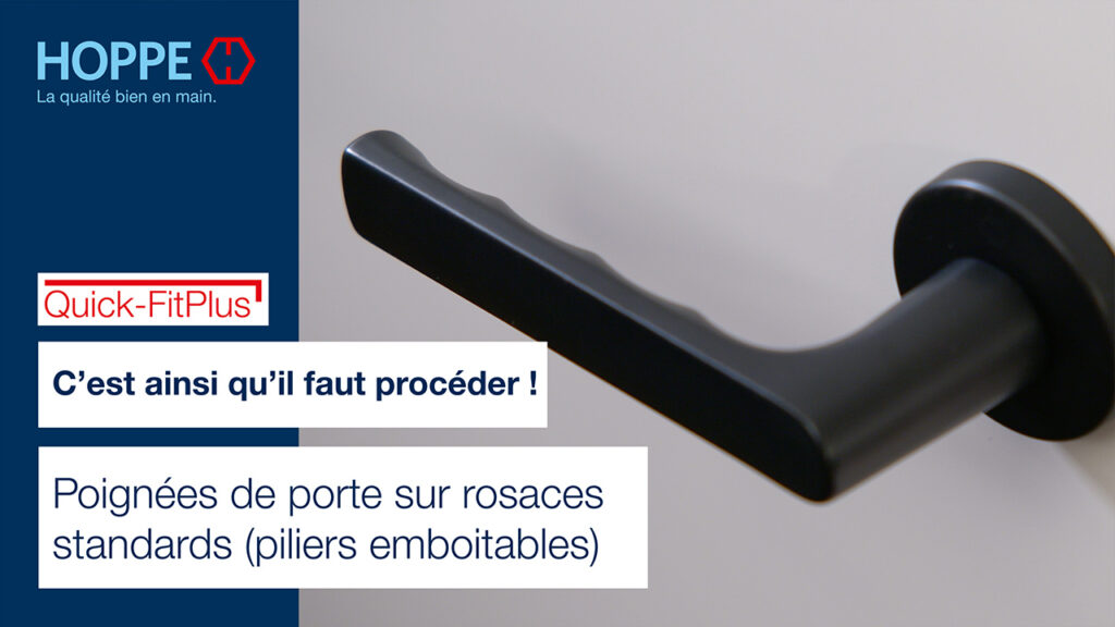 Poignées de porte sur rosaces standards (piliers emboitables) Poignées de porte sur rosaces standards (piliers emboitables)