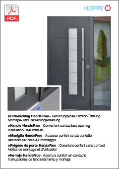 eHandle HandsFree for doors – Installation/User Manual (Production date before 01.01.2023)