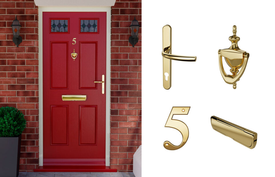 ARRONE Kerb Appeal – polished brass effect ARRONE Kerb Appeal – polished brass effect