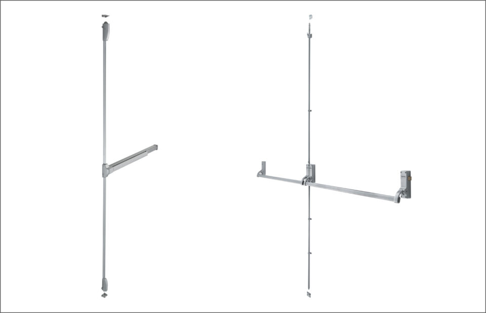 AR8800 Touchbar Panic Bolt and AR888 Double Rebated Combination Unit for Double Rebated Doors