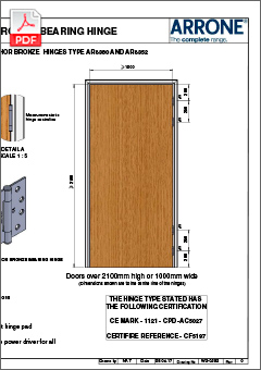 Phosphor Bronze Bearing Hinge – Fitting Instructions