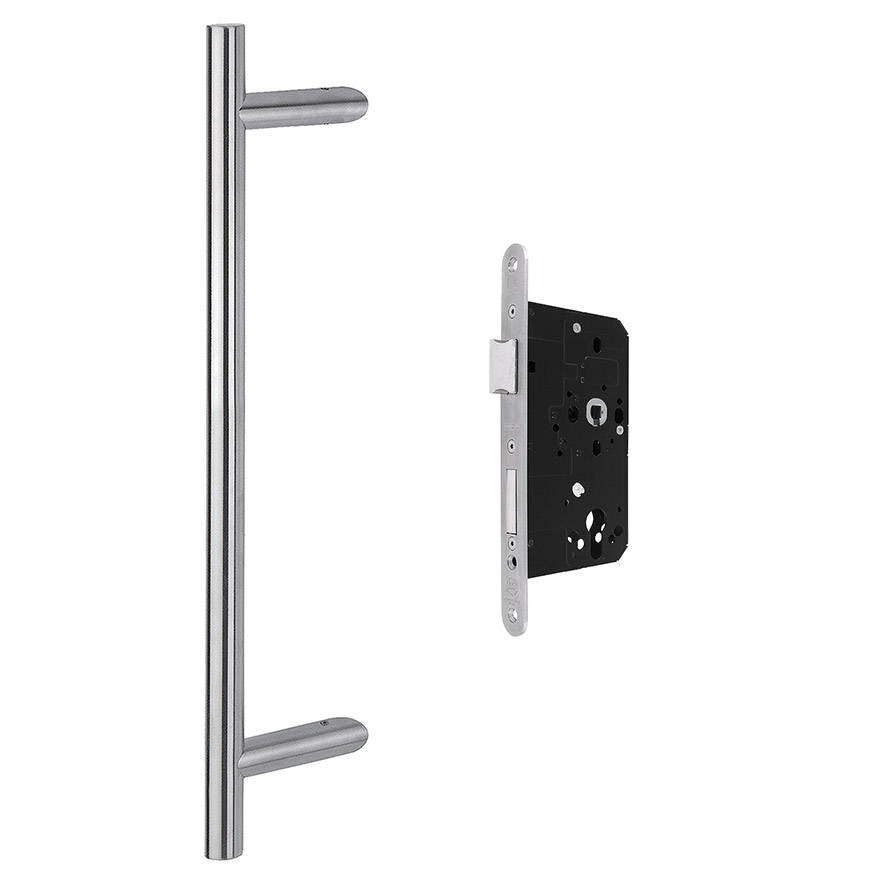 The AR3625 pull handle and the AR910 mortice sashlock The AR3625 pull handle and the AR910 mortice sashlock