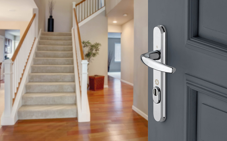 Atlanta Brass Security Handle – Polished Chrome Coloured Atlanta Brass Security Handle – Polished Chrome Coloured