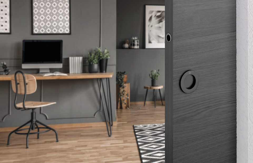 HOPPE pocket door set, M471, F96-1-R satin black – Resista HOPPE pocket door set, M471, F96-1-R satin black – Resista