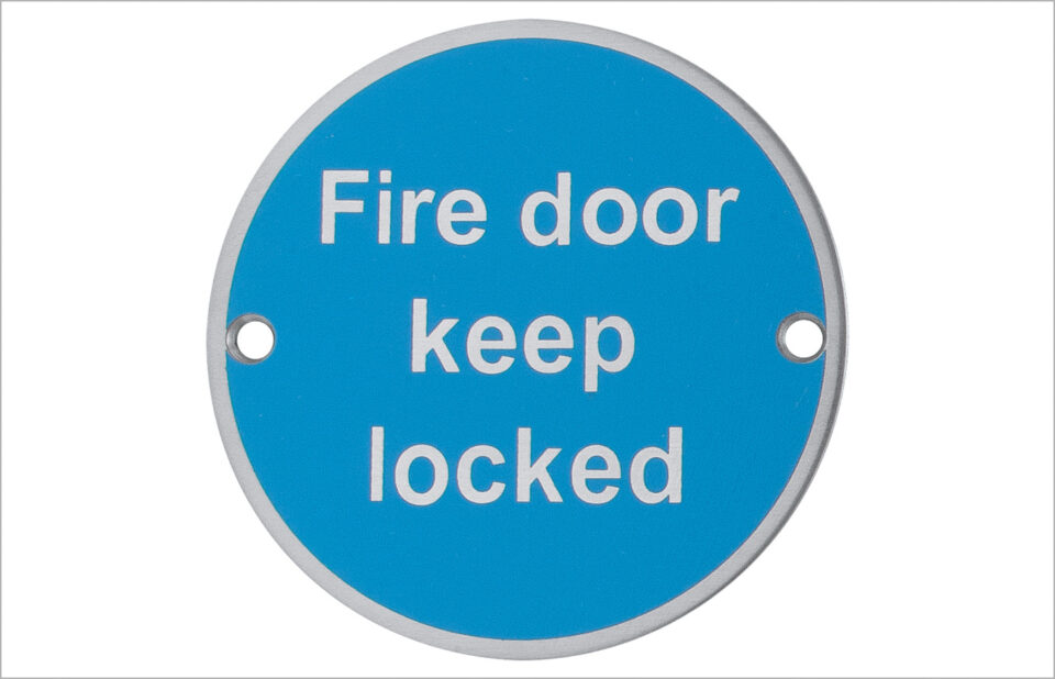 AR901 Fire door keep locked sign AR901 Fire door keep locked sign