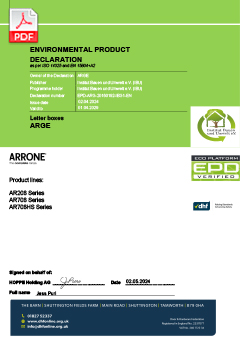 EPD-ARG-20160192-IBG1-EN Environmental Product Declaration for Letter Boxes - Series