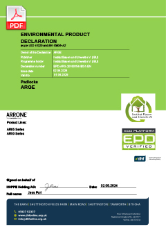 EPD-ARG-20160154-IBG1-EN Environmental Product Declaration for Padlocks - Series