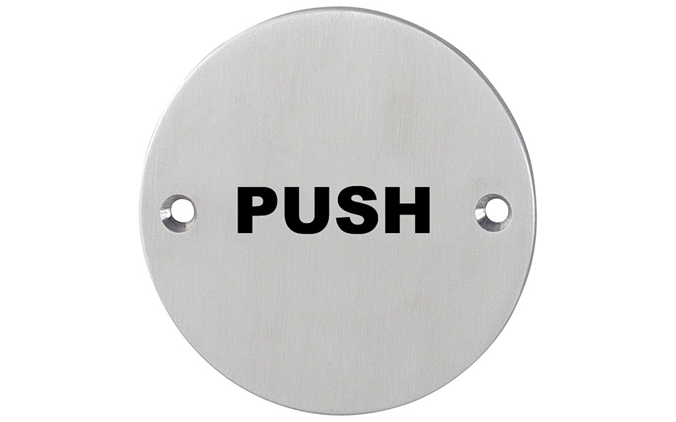Accessibility Signage: "Push" sign Accessibility Signage: "Push" sign
