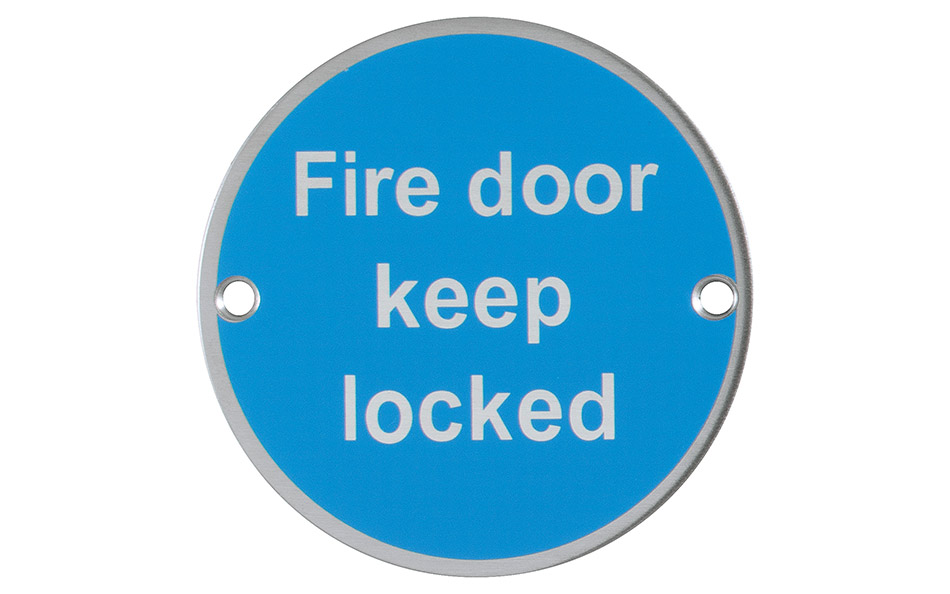 Signage for Fire Doors: "Fire door keep locked" Signage for Fire Doors: "Fire door keep locked"