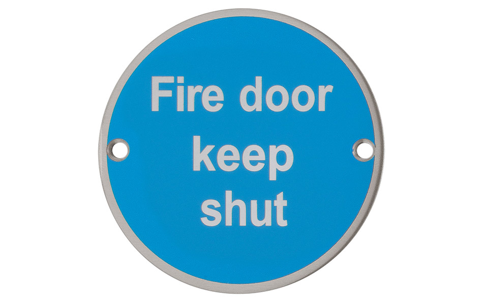 Signage for Fire Doors: "Fire door keep shut" Signage for Fire Doors: "Fire door keep shut"