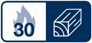 Approved for use on FD30 doors Approved for use on FD30 doors
